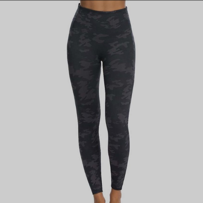 Spanx Look At Me Now Leggings - Black Camo
